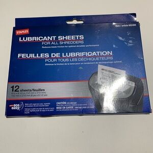 Staple Lubricant Sheets for Shredders‎ - Blue